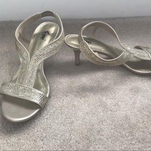 Gold Prom Sandals